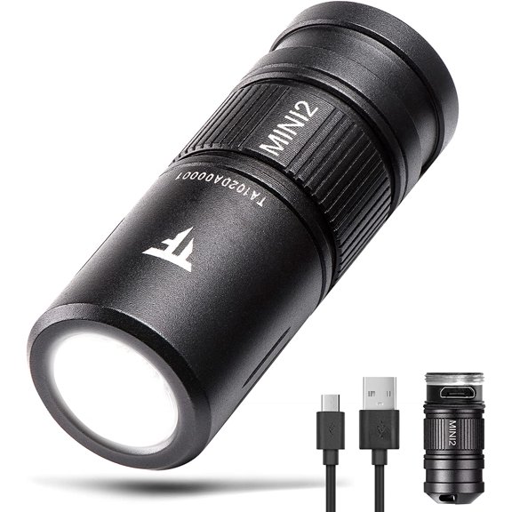 TrustFire Mini2 EDC Keychain Flashlight,220 Lumens Mini Flashlight Rechargeable