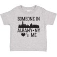 thumbnail image 3 of Inktastic Albany New York Skyline Someone Loves Me Boys or Girls Toddler T-Shirt, 3 of 5