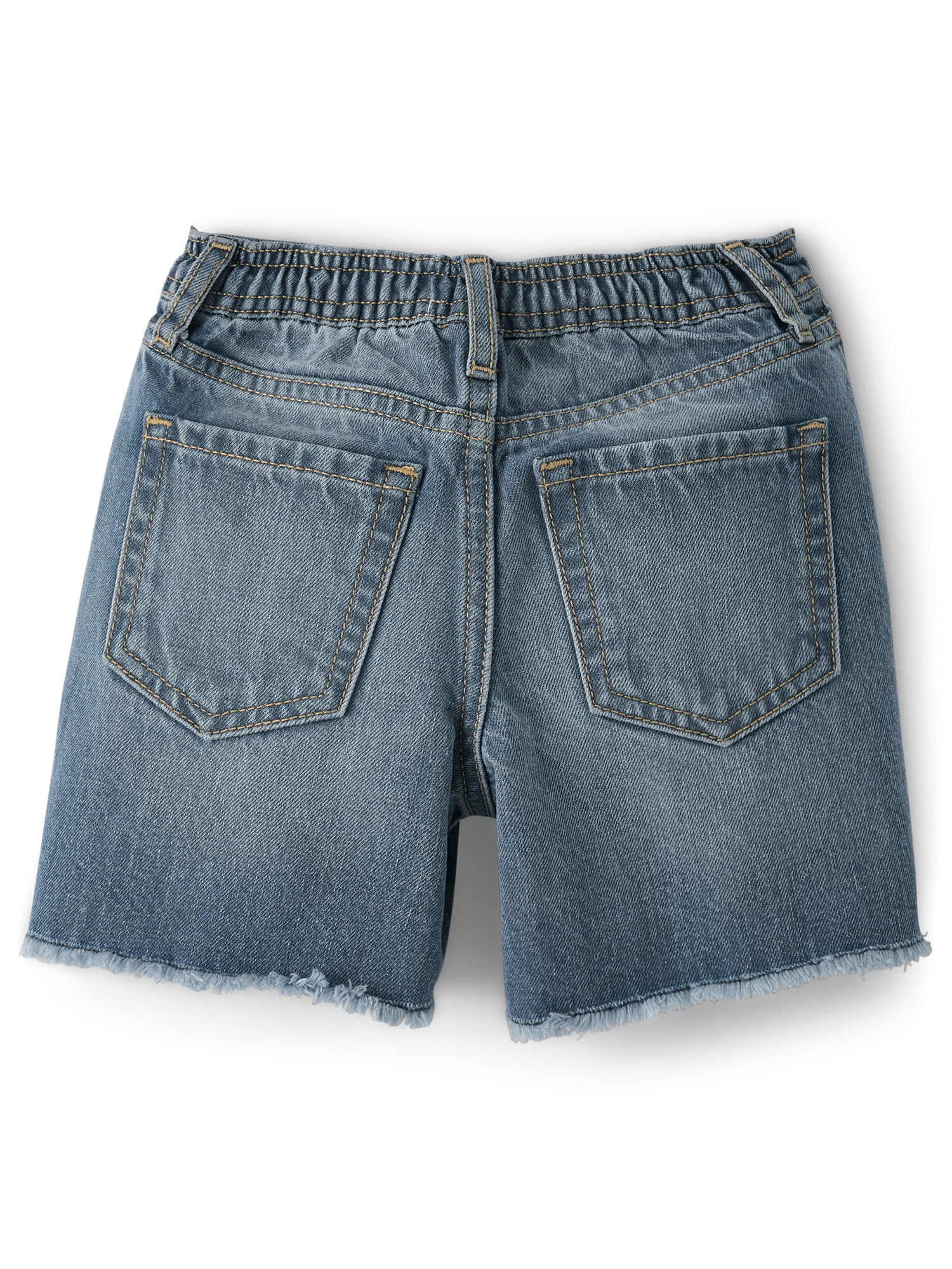 The Children's Place Girls Relaxed Fit Destructed Denim Midi Shorts, Sizes 4-16
