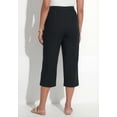 thumbnail image 2 of Catherines Women's Plus Size Petite Pull-On Sateen Capri, 2 of 3