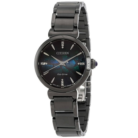 Citizen L Eco-Drive Black Dial Ladies Watch EM1067-88E