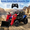 thumbnail image 5 of 24V Kids Ride on Excavator Digger Toy Cars, JCB Powered Ride on Backhoe Construction Toy with Bluetooth, Electric Tractor Car with Remote Control, Adjustable Front and Back Loader for 3-6 Boys Girls, 5 of 9