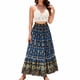 thumbnail image 1 of Vestido de Playa en Capas de Verano de Alta Cintura Maxi Falda Mujer con Estampado Paisley, Cordón de Cintura Elástico, 1 of 9