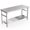 Stainless steel, variant on Kojooin 24 x 60 Inch Stainless Steel Work Table for Prep & Work, Commercial Worktables & Workstations with Adjustable Undershelf, Heavy Duty Folding Kitchen Island for Kitchen, Hotel, Restaurant