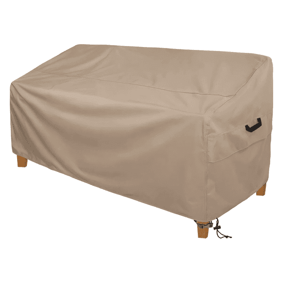 Limerenc Heavy Duty Outdoor Loveseat Cover, Waterproof Windproof Patio Furniture Sofa Cover with Air Vent, 58"x30"x35"