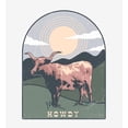 thumbnail image 5 of Western Howdy Cow Adult White Long Sleeve Hoodie-XL, 5 of 6