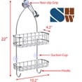 thumbnail image 3 of Organizador de cabezal de ducha, simple, artículos para el hogar, acero inoxidable, 3 of 5