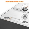 thumbnail image 5 of KFFKFF 24"x18"x13" Drop in Ice Chest Ice Cooler Ice Bin Stainless Steel w/Cover, 5 of 9