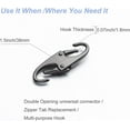 thumbnail image 2 of Zipper Clip Theft Deterrent - Keep The Zipper Closed - Zipper Pull Replacement, 2 of 7