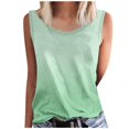 thumbnail image 5 of QUNYINEY Sleeveless Women Tank Top Casual Crew Neck Gradient Tops Summer Loose Going Out Tank Tops, 5 of 5