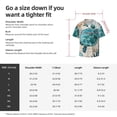 thumbnail image 7 of Vsdgher Watercolor Sea Turtle Print Men's Wrinkle Free Untucked Cuban Shirt Business Casual Button Down Shirts Short Sleeve Shirt, 7 of 7