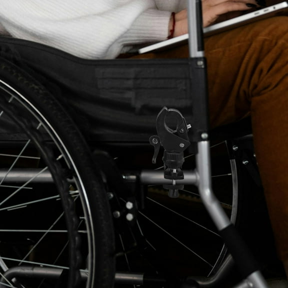 LEORX Cane Holder Black 2Pcs 12.0x6.5x3.5In Compact Design Secure Fit