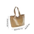 thumbnail image 3 of Leodye 1PCS Women Large Capacity Casual Tote Shoulder Bag, Multi-Pocket Handbag with Wet Dry Separation for Gym Shopping Daily Travel -18.11 × 12.2 × 6.29 in, 3 of 6