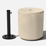 Veradek Outdoor Patio Umbrella Side Table Stand - Sand - Walmart.com