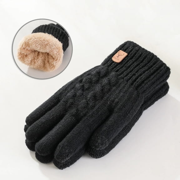 Caywon Men's Winter Warm Outdoor Gloves Thickened Cold Proof Gloves Durable Soft Hand Warmers for Camping Hiking and Cold Weather Wear