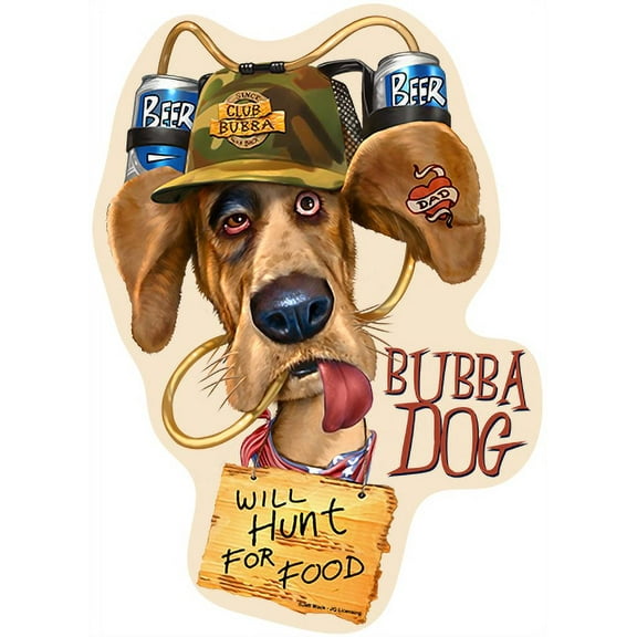 Bubba Dog [3 Pack] of Vinyl Decal Stickers | 5" | Indoor/Outdoor | Funny decoration for Laptop, Car, Garage , Bedroom, Offices | SignMission