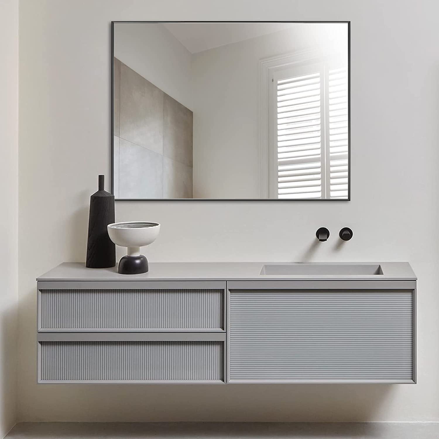 ZXNYH 27 X 40 Inch Rectangle Wall Mirror Aluminum Frame Rectangular zxnyh-27-x-40-inch-rectangle-wall-mirror-aluminum-frame-rectangular