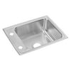 Elkay Drkad221745 22" Single Basin Drop In Stainless Steel Utility Sink - 2 Faucet Holes