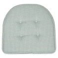 thumbnail image 3 of Houndstooth U-Shaped 16 x 17 Memory Foam Chair Pad Pistachio 12 Pack, 3 of 3