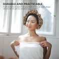 thumbnail image 4 of 3Pcs Household Women Sleep Hat Hair Bonnet Satin Wide Rim Sleeping Hat, 4 of 8