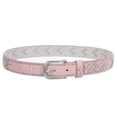 thumbnail image 2 of Girl's 1 1/8" (28 mm) Fish Bone Pattern Rhinestone And Studs Sparkling Belt, 2 of 2