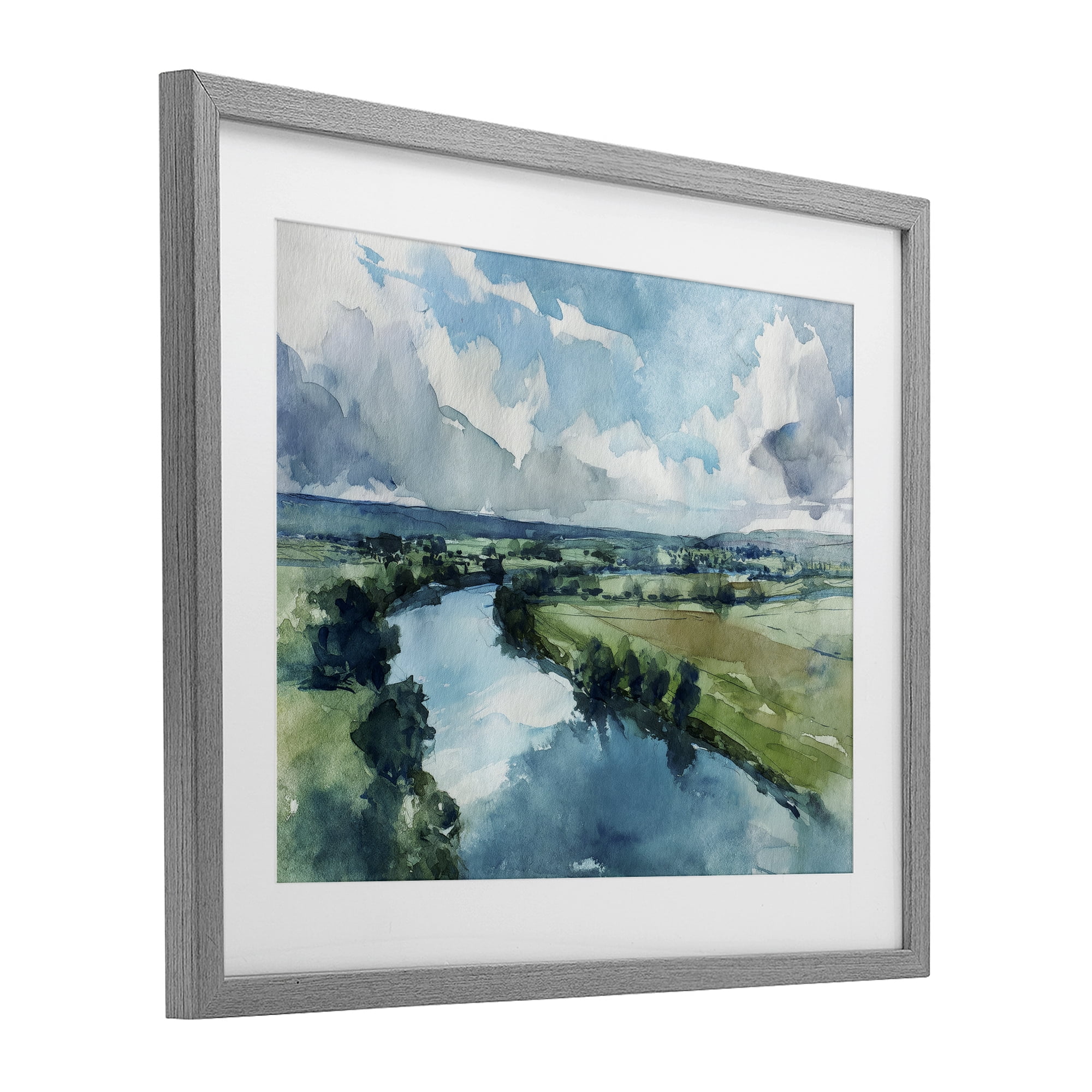 Stupell Industries In The Wild Flow Gray Framed Print Under Glass, design by Svetlana Aleynikova