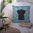thumbnail image 3 of Carolines Treasures BB1669PW1414 Snowflake Black Labrador Fabric Decorative Pillow, 3 of 4