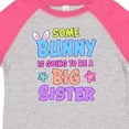 thumbnail image 4 of Inktastic Some Bunny is Going to Be a Big Sister with Bunny Ears and Flowers Girls Toddler T-Shirt, 4 of 5