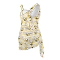 thumbnail image 5 of Tutolipy Honeycomb Girls' One Piece Swimsuit with Cover Up, Padded Breathable Girls Swimsuit for Bathing 11-12 Years Old, 5 of 10