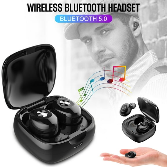 Headphones, Headphones Wireless, Ear Buds Wireless Bluetooth Earbuds, Wireless Bluetooth 5.0 Earphones TWS-Headphones Stereo In Ear Earbuds Headset, Noise Cancelling Headphones