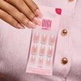 thumbnail image 6 of DIGI by Glamnetic Short Almond Artificial Press-on Nails, Lumi, 24 Pieces, 6 of 12