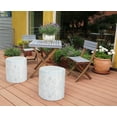 thumbnail image 4 of Delsit Pouf and Footstool Ottoman - Waterproof Round Stool for Indoor and Outdoor Use, Room Decor & Furniture with Removable Cover, Made in Europe, 4 of 5
