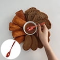thumbnail image 3 of Monyance Soup Spoon 6pc Wooden Soup Spoon Porridge Serving Scoop Dipping Hot Pot Utensil(8.07X1.65X0.59Inches), 3 of 10