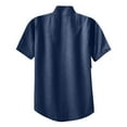 thumbnail image 6 of Mens Short Sleeve Value Denim Cotton Shirt Ink Blue M, 6 of 6