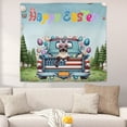 thumbnail image 2 of Happy Easter Siamese American Flag Truck Bunny Ears Tapestry Cat Lover Kitten Owner Gifts Wall Hanging Backdrop Home Decor - 03001, 2 of 5