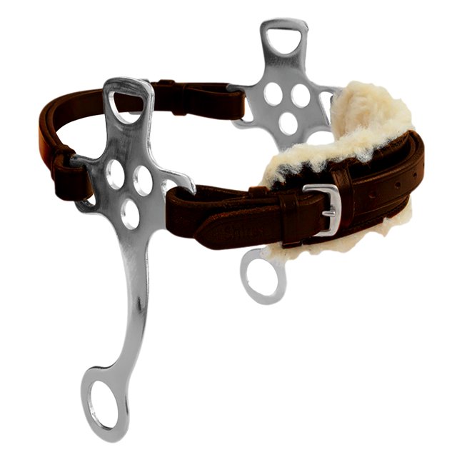 Blenheim - Cabezada Hackamore para Caballos de Cuero (Habana)