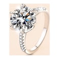 thumbnail image 2 of WAHZAUS 2 to 5 Carat D Color VVS1 Moissanite Engagement Rings for Women, S925 Sterling Silver Diamond Rings for Wedding Valentine's Day Birthday Gift with Certificate, 2 of 9