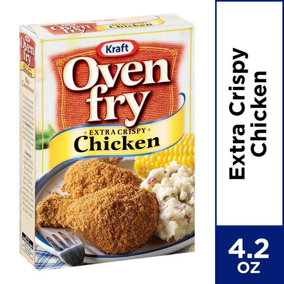 (2 pack) (2 Pack) Oven Fry Extra Crispy Seasoned Coating for Chicken, 4.2 oz Box