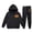 j-331Black80, variant on HAYIMI Children Fall Hoodie Pants Set, Cartoon Dog Print Long Sleeve Hooded Tops With Jogger Trousers Daily Outfit Sets Leisure Clothes Sets
