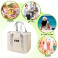 thumbnail image 3 of Bolsa de almuerzo Oxford, bolsa enfriadora de alimentos con película de aluminio, gran capacidad para oficinas escolares Hugtrwg Para estrenar, 3 of 7