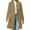 Khaki, variant on Arlun Womens Wool Coats Solid Color Mid-Long Stand Collar Overcoats 2025 Winter Fashion Double Pea Coat Business Casual Loose Long Sleeve Outwear Clothes White XL