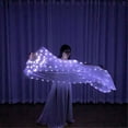 thumbnail image 6 of LED Belly Dance Silk Fan 1.8m Long Bamboos Silk Fans Veil Hand Made Silk Fan Belly Dance LED Fan Veil for Dance/Outdoor, 6 of 9