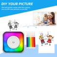 thumbnail image 3 of Riwcyla Thermal Printer Multifunction Portable Sticker Maker with Light Instant Photo Inkless Printing Support BT Connection for Smartphone with 6 Thermal Paper Roll 57mm + 5 Self,Adhesive Paper R, 3 of 6