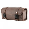 Vintage PU Leather Side Saddle Bags Tool Storage Pouch Brown Color
