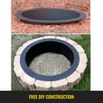 thumbnail image 5 of BENTISM 45" Round High-Temperature Paint Finish Steel Fire Pit, 5 of 10