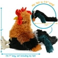 thumbnail image 4 of Riley The Rooster - 8 Inch Chicken Stuffed Animal Plush, 4 of 6