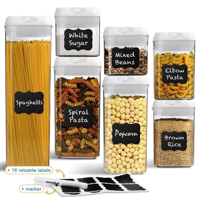 Ecowaare 7Pcs Airtight Food Storage Containers with Lids Set, BPA