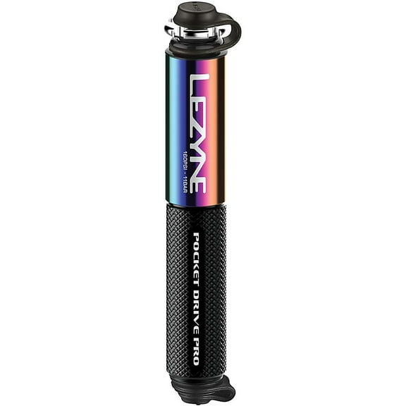 Lezyne Pocket Drive Pro Pump, Neo Metallic/Black