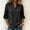 Black women's fall winter blouses a1, variant on thefmos Women's Fall Winter V Neck 3/4 Sleeve Blouses Button Down Casual Loose Tops Dressy Trendy Solid Work Office Fashion Clothes, Blue L