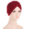 thumbnail image 4 of TRUBKH Scarf Headbands for Women Nurse Headbands for Women Turbans for Women Beanies Bandana Beanie for Women Headbands for Women Satin Head Scarf Wine One Size, 4 of 4
